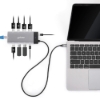 Imagen de Docking USB-C 10 ptos, 2xHDMI, 5xUSB-A, USB-C, USB-C PD, RJ45, Tarjeta SD-microSD