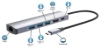 Imagen de Docking USB-C  6 Ptos, HDMI, USB-C, 3xUSB-A, RJ45.