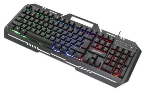 Imagen de Teclado Gaming LED con pánel metálico para celular