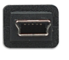 Imagen de Cable USB V2.0 A-Mini B 0.9M Negro
