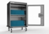 Imagen de Gabinete de carga de 32 ptos USB-C, puerta vidrio