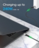 Imagen de Cable USB-C V4 Thunderbolt4, C-C 2.0M 8K 240W Negro