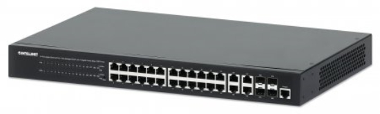 Imagen de PoE Switch WebAdmin GB 24 ptos 30W/pto, 370W, 4 Base-T/SFP Ports