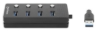 Imagen de HUB USB-A V3.2  4 Ptos A, Switch on/off por puerto