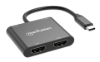 Imagen de Convertidor USB-C a HDMI 2 puertos 4K - MST