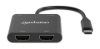Imagen de Convertidor USB-C a HDMI 2 puertos 4K - MST
