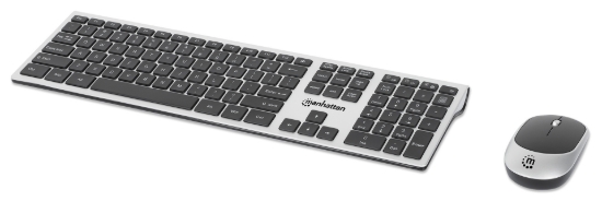 Imagen de Teclado y Mouse Optico Inalambrico 2.4G Negro combo