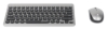 Imagen de Teclado y Mouse Optico Inalambrico Negro & Plata Mini Combo