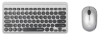 Imagen de Teclado y Mouse Optico Inalambrico Negro & Plata Mini Combo