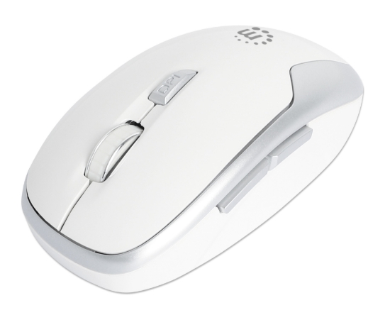 Imagen de Mouse Optico Inalambrico 6 botones Diestro 2.4G Blanco