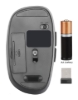Imagen de Mouse Optico Inalambrico 6 botones Diestro 2.4G Negro