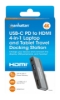 Imagen de Docking USB-C  4 ptos, HDMI/USB-A/3.5mm/USB-C PD, Sin cable