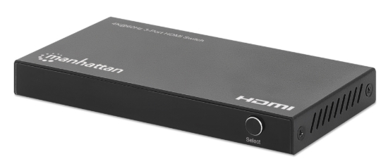 Imagen de Switch HDMI 4K@60Hz, 3 entradas compacto negro