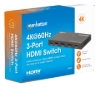 Imagen de Switch HDMI 4K@60Hz, 3 entradas compacto negro