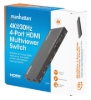 Imagen de Switch multiviewer HDMI de 4 puertos 4K