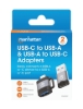 Imagen de Adaptador USB-C V3.2  Gen1, A-C y C-A 2 pzas.