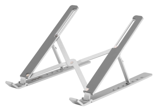 Imagen de Soporte laptop p/Escritorio, de posiciones, aluminio, ECO