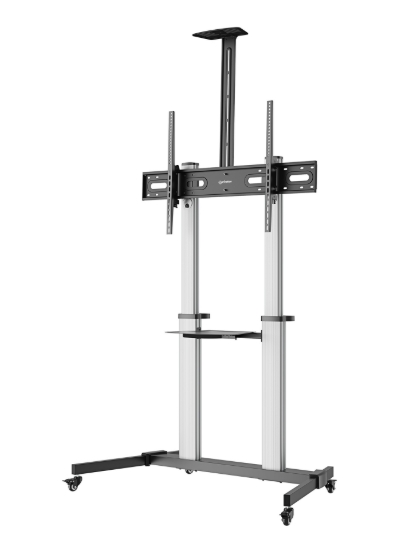 Imagen de Soporte TV tipo Carro 100 kg, 60 a 80", Aluminio