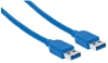 Imagen de Cable USB V3.2 A-A  1.8M Azul, 5 Gbps