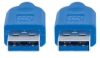 Imagen de Cable USB V3.2 A-A  1.8M Azul, 5 Gbps