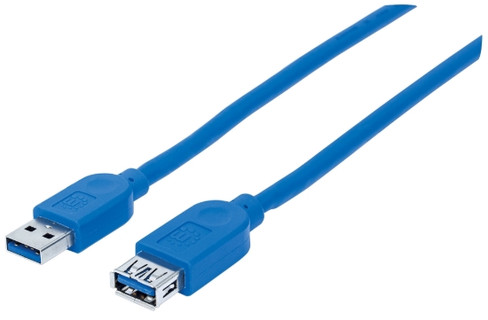Imagen de Cable USB V3.2 Ext. Tipo A  1.0M Azul, 5Gbps