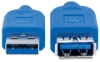 Imagen de Cable USB V3.2 Ext. Tipo A  1.0M Azul, 5Gbps