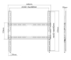 Imagen de Soporte TV p/pared 45kg, 81.28 cm 177.8 cm ( 32" a 70") Fijo
