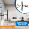 Imagen de Soporte TV p/pared 50kg, 37" a 90", exteriores, articulado