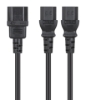Imagen de Cable de corriente en Y, 1xC14 a 2xC13,1.8m
