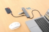 Imagen de Hub USB-C V3.2, 3 ptos A + 3 ptos C + PD, 10Gb, 100W