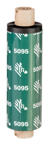 Imagen de ZEBRA, CONSUMABLES, 5095 RESIN RIBBON, 131MM, 5.16" X 1476', 1" CORE, 6 ROLLS PER CASE