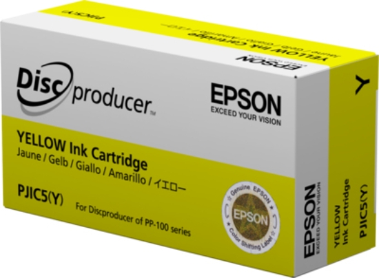 Imagen de EPSON, PJIC5-Y, CONSUMABLES, YELLOW INK CARTRIDGE FOR DISCPRODUCER
