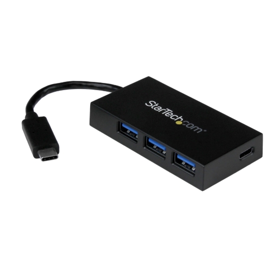 Imagen de StarTech.com Concentrador USB 3.0 de 4 Puertos - USB-C a 1x USB-C y 3x USB-A - Hub USB Type-C a 1x USB Type-C a 3x USB-A - Hub - 4 x SuperSpeed USB 3.0 - sobremesa - para P/N: CFASTRWU3C, SDMSDRWU3AC,