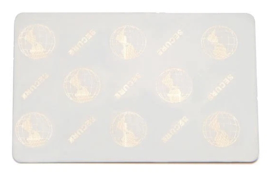 Imagen de ZEBRACARD, CONSUMABLES, P520/P520I, ZEBRA HAND APPLIED PEEL-N-STICK GENUINE SECURE HOLOGRAM LAMINATE, 500 IMAGES