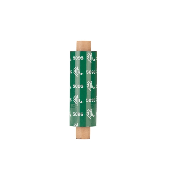 Imagen de ZEBRA, CONSUMABLES, 5095 RESIN RIBBON, 64MM X 74M, 2.5" X 244', 0.5" CORE, 12 ROLLS PER CASE, PRICED PER CASE