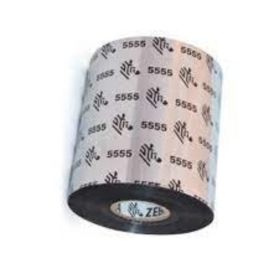 Imagen de ZEBRA, CONSUMABLES, 5555 WAX/RESIN RIBBON, 4.33" X 98', 10 ROLLS PER CASE, PRICED PER CASE