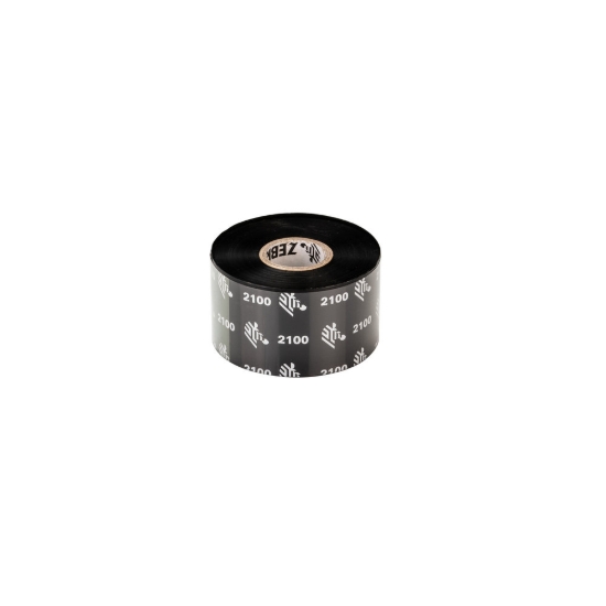 Imagen de ZEBRA, CONSUMABLES, 2100 WAX RIBBON, 40MM X 450M, 1.57" X 1476', 1" CORE, 12 ROLLS PER CASE