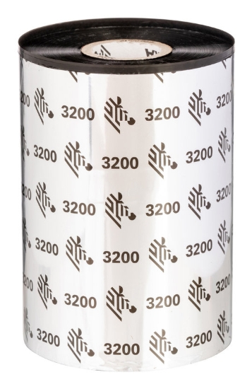 Imagen de ZEBRA, CONSUMABLES, 3200 WAX/RESIN RIBBON, 174MM X 450M, 6.85" X 1476', 1" CORE, 6 ROLLS PER CASE