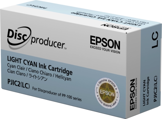 Imagen de EPSON, PJIC2-LC, CONSUMABLES, LIGHT CYAN INK CARTRIDGE FOR DISCPRODUCER