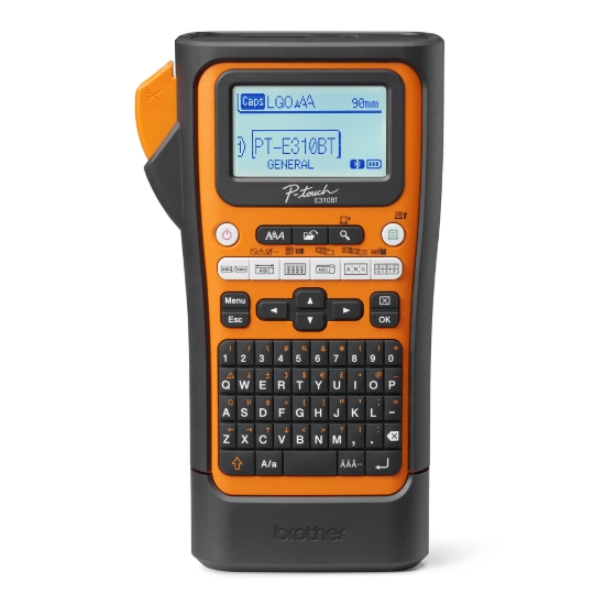 Imagen de BROTHER MOBILE, PT-E310BT WIRELESS INDUSTRIAL HANDHELD LABELING TOOL W/ USB-C & BLUETOOTH CONNECTIVITY, LI-ION BATTERY & CASE