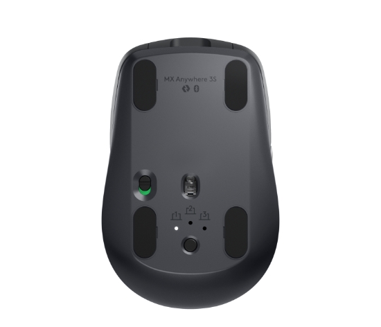 Imagen de Logitech MX Anywhere 3S - Ratón - óptico - 6 botones - inalámbrico - Bluetooth - receptor de USB Logitech Logi Bolt - grafito