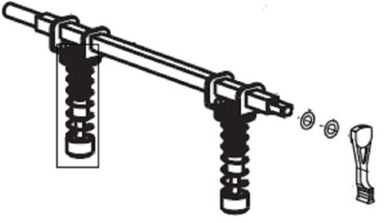 Imagen de ZEBRA AIT, 220XI, SPARE PART, 220XI TOGGLE ASSEMBLY
