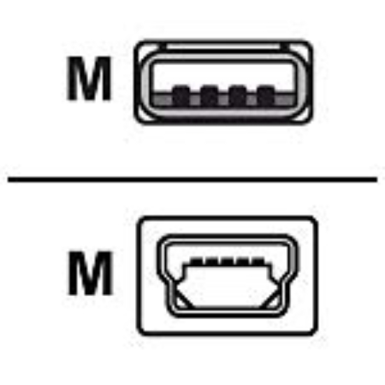Imagen de ZEBRA AIT, ACCESSORY, ASSY,CABLE, USB 2.0, A TO MINI B,IMZ/QLN/RW/ZQ6/ZQ6 PLUS