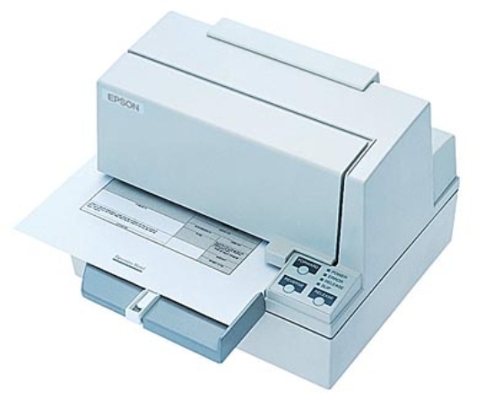 Imagen de EPSON, TM-U590P-112, DOT MATRIX SLIP PRINTER, PARALLEL, EPSON COOL WHITE, NO MICR, REQUIRES POWER SUPPLY