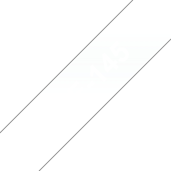 Imagen de BROTHER MOBILE, P-TOUCH, STANDARD LAMINATED TAPES, 3/4IN X 26.2FT WHITE ON CLEAR