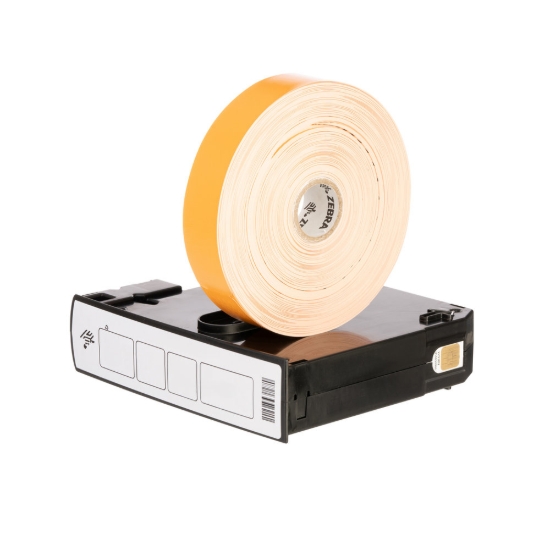 Imagen de ZEBRA, CONSUMABLES, ORANGE HC100 AND ZD510 Z-BAND SPLASH POLYPROPYLENE WRISTBAND CARTRIDGE, DIRECT THERMAL, 1" X 10", PERFORATED, 350 WRISTBANDS PER CARTRIDGE, 6 CARTRIDGES PER CASE, PRICED PER CASE
