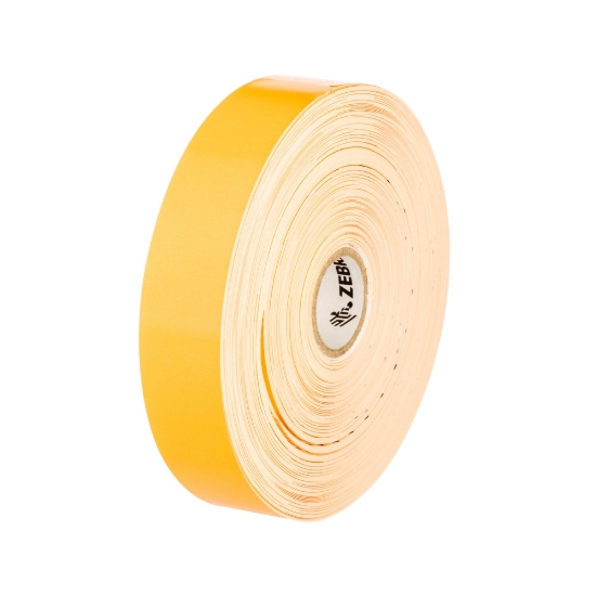 Imagen de ZEBRA, CONSUMABLES, ORANGE Z-BAND SPLASH POLYPROPYLENE WRISTBAND, DIRECT THERMAL, 25.4 X 254MM, 1" X 10", 1" CORE, 5" OD, PERFORATED, 350 WRISTBANDS PER ROLL, 4 ROLLS PER CASE