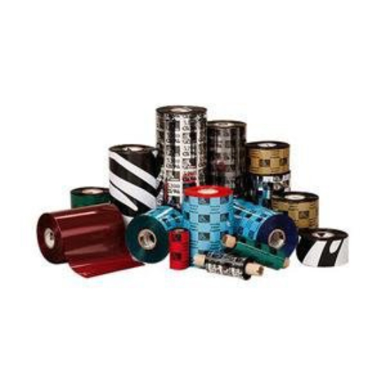 Imagen de ZEBRA, CONSUMABLES, 5555 WAX/RESIN RIBBON, 2.5" X 244', 0.5" CORE, 12 ROLLS PER CASE, PRICED PER CASE
