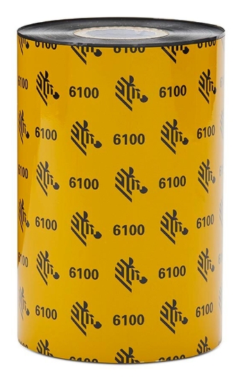 Imagen de ZEBRA, CONSUMABLES, WAX/RESIN RIBBON, 3.15" X 1476', 1" CORE, 6 ROLLS PER CASE, PRICED PER CASE