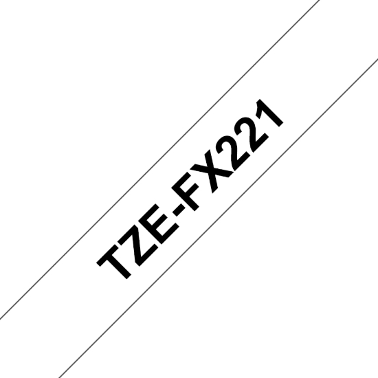 Imagen de BROTHER MOBILE, 0.35 IN X 26.2 FT (9MM X 8M), BLACK INK ON WHITE FLEXIBLE ID LABEL